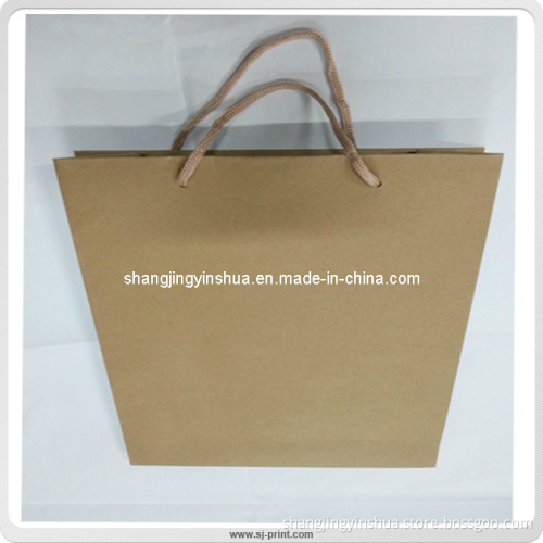 Kraft Brown Natural Paper Promotional Shopping Bag